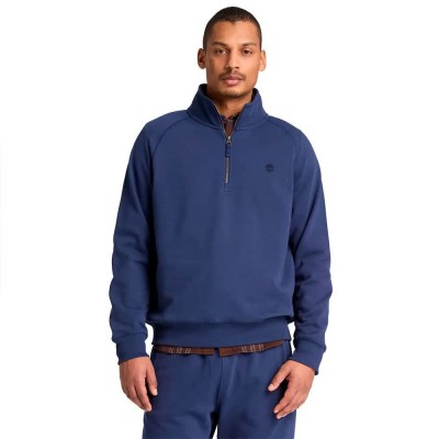 блуза,мъжки,пуловери,timberland,exeter,river,tree,embroidered,logo,1,4,zip,sweatshirt,blue,(naval,academy)