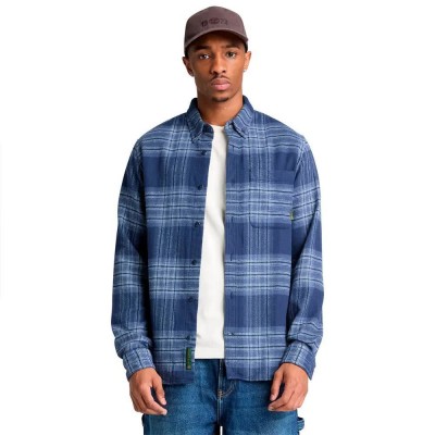 карирана,риза,дамски,ризи,мъжки,ризи,timberland,flannel,house,check,regular,long,sleeve,shirt,blue,(naval,academy,yd)