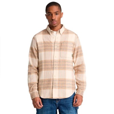 карирана,риза,дамски,ризи,мъжки,ризи,timberland,flannel,house,check,regular,long,sleeve,shirt,beige,(white,smoke,yd)