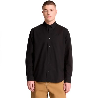риза,с,дълъг,ръкав,дамски,ризи,мъжки,ризи,timberland,poplin,long,sleeve,shirt,black,(black)
