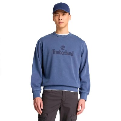 блуза,мъжки,пуловери,timberland,south,cabot,gd,lb,print,crew,sweatshirt,blue,(naval,academy,washed)