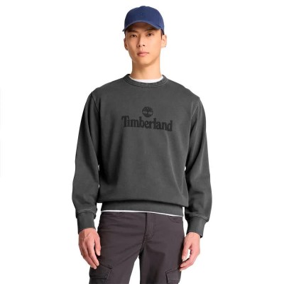 блуза,мъжки,пуловери,timberland,south,cabot,gd,lb,print,crew,sweatshirt,grey,(black,washed)