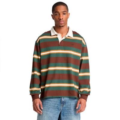 дамски,блузи,с,яка,мъжки,блузи,с,яка,timberland,striped,rugby,long,sleeve,polo,multicolor,(chicory,coffee,yd)