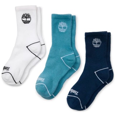 чорапи,мъжки,чорапи,дамски,чорапи,timberland,tree,logo,crew,socks,3,pairs,multicolor,(adriatic,blue)