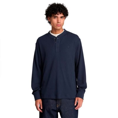 тениска,мъжки,тениски,дамски,тениски,timberland,wharf,river,waffle,henley,long,sleeve,t,shirt,blue,(dark,shapphire)