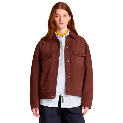 яке,мъжки,якета,дамски,якета,и,палта,timberland,trucker,leather,jacket,brown,(chicory,coffee)