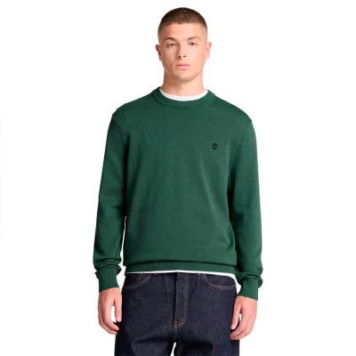 блуза,мъжки,пуловери,дамски,пуловери,timberland,williams,river,cotton,crew,sweater,green,(sycamore)