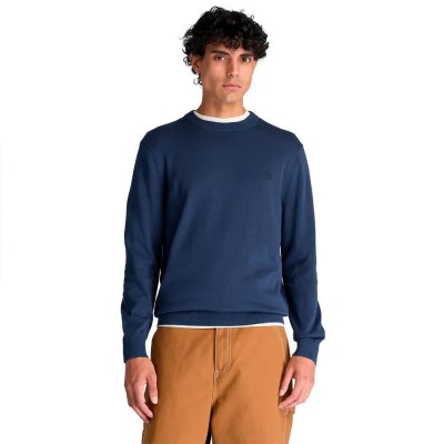 блуза,мъжки,пуловери,дамски,пуловери,timberland,williams,river,cotton,crew,sweater,blue,(dark,shapphire)
