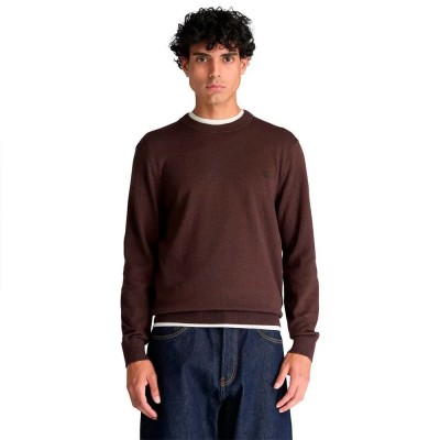 блуза,мъжки,пуловери,дамски,пуловери,timberland,williams,river,cotton,crew,sweater,brown,(mole,heather)