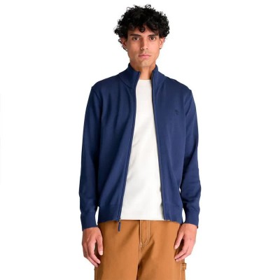 блуза,мъжки,пуловери,дамски,пуловери,timberland,williams,river,cotton,full,zip,sweater,blue,(naval,academy)