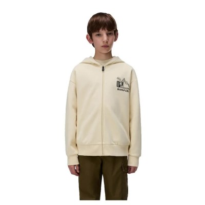 блуза,детски,блузи,napapijri,acadia,full,zip,sweatshirt,beige,(putty)