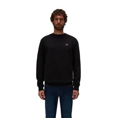 блуза,мъжки,пуловери,napapijri,badge,crew,sweatshirt,black,(black,beauty)