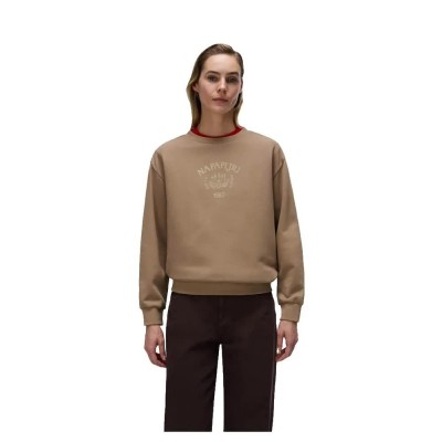 блуза,дамски,блузи,napapijri,bliss,crew,sweatshirt,brown,(petrifiedoak)