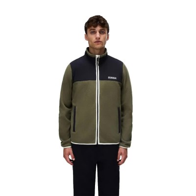 блуза,мъжки,пуловери,napapijri,dergana,full,zip,sweatshirt,green,(olive,night)