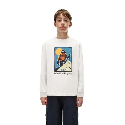 тениска,мъжки,тениски,дамски,тениски,napapijri,ellis,long,sleeve,t,shirt,white,(white,whisper)