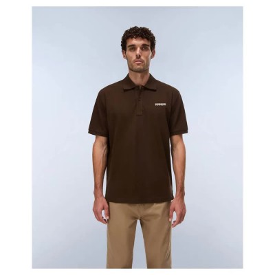 дамски,блузи,с,яка,мъжки,блузи,с,яка,napapijri,small,box,short,sleeve,polo,brown,(demitasse)