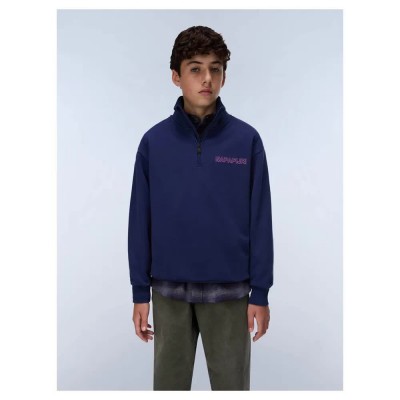 блуза,детски,блузи,napapijri,tipiz,half,zip,sweatshirt,blue,(naval,acade)