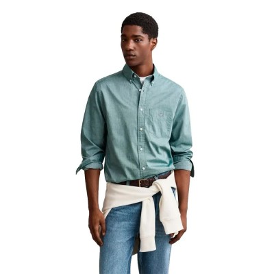 риза,с,дълъг,ръкав,дамски,ризи,мъжки,ризи,gant,3000100,regular,fit,long,sleeve,shirt,blue,(dark,emerald)