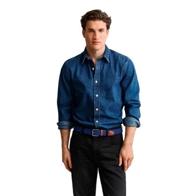 риза,с,дълъг,ръкав,дамски,ризи,мъжки,ризи,gant,3260089,regular,fit,long,sleeve,shirt,blue,(mid,blue,worn,in)