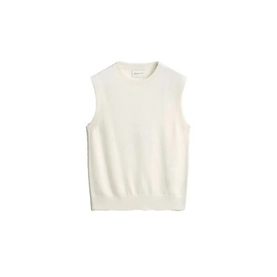елек,мъжки,пуловери,дамски,пуловери,gant,4802300,knitted,vest,beige,(cream)