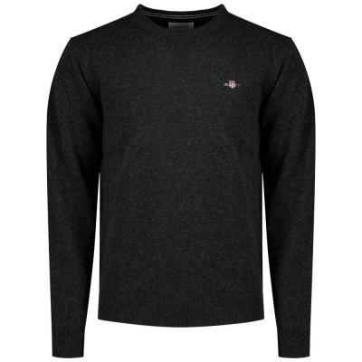 блуза,мъжки,пуловери,дамски,пуловери,gant,87311,sweater,black,(dark,charcoal,melange)