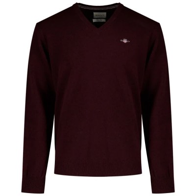 блуза,мъжки,пуловери,дамски,пуловери,gant,87312,v,neck,sweater,red,(darkened,wine)
