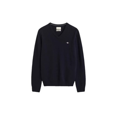 блуза,мъжки,пуловери,дамски,пуловери,gant,87312,v,neck,sweater,black,(marine)