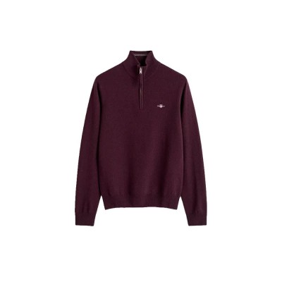 блуза,мъжки,пуловери,дамски,пуловери,gant,87313,half,zip,sweater,purple,(darkened,wine)