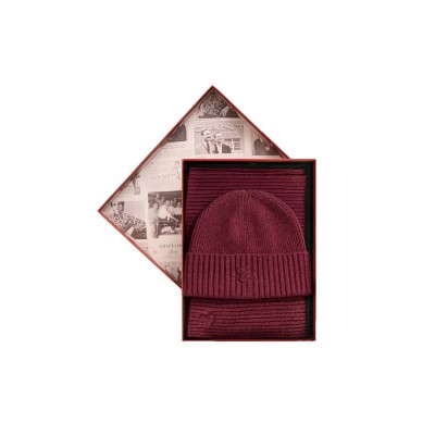 комплект,ръкавици,шапки,и,шалове,gant,set,4910065,scarf,red,(darkened,wine)