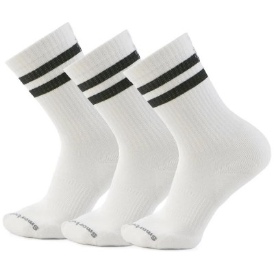 чорапи,мъжки,чорапи,дамски,чорапи,smartwool,everyday,athletic,striped,mul,crew,socks,white,(white)