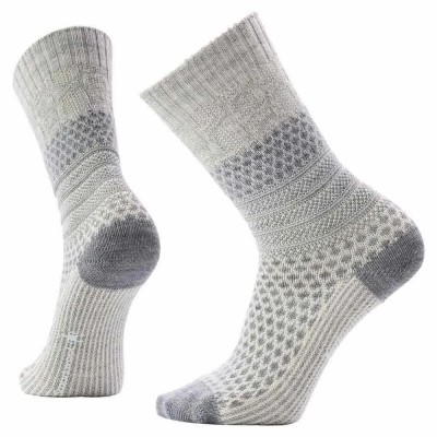 чорапи,мъжки,чорапи,дамски,чорапи,smartwool,everyday,cozy,popcorn,cable,crew,socks,grey,(light,gray)