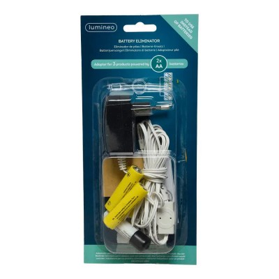 батерии,lumineo,2xaa,3v,battery,eliminator,clear,(multicolor)