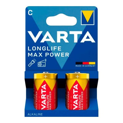 батерии,varta,longlife,max,power,c,lr14,alkaline,battery,2,units,clear,(multicolor)