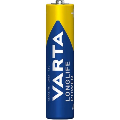 батерии,varta,longlife,power,aaa,lr03,alkaline,batteries,10,units,clear,(multicolor)