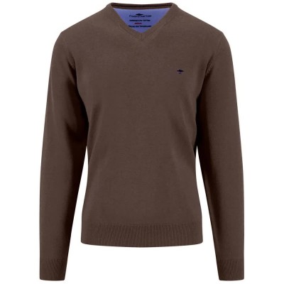 блуза,мъжки,пуловери,дамски,пуловери,fynch,hatton,1614211,v,neck,sweater,brown,(dark,chocolate)