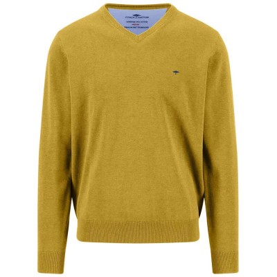 блуза,мъжки,пуловери,дамски,пуловери,fynch,hatton,1614211,v,neck,sweater,yellow,(curry)