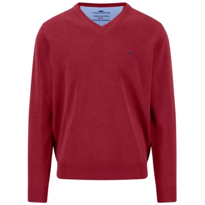 блуза,мъжки,пуловери,дамски,пуловери,fynch,hatton,1614211,v,neck,sweater,red,(brick)