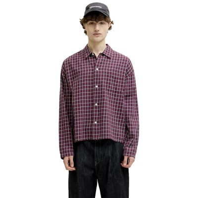 карирана,риза,дамски,ризи,мъжки,ризи,jack,&,jones,savona,austin,dobby,long,sleeve,shirt,purple,(tibetan,red,checks)