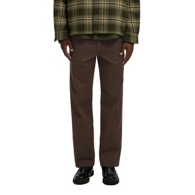панталони,мъжки,панталони,дамски,панталони,selected,miles,196,straight,fit,pants,brown,(delicioso)