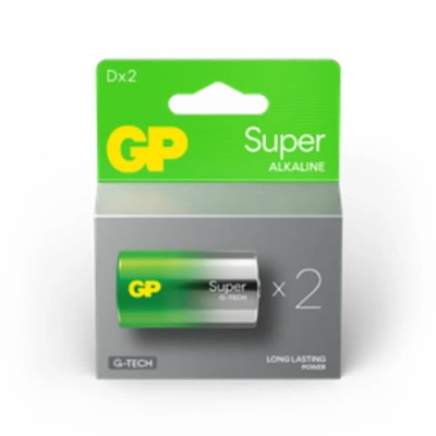 батерии,gp,batteries,lr20,alkaline,battery,2,units,clear,(green,gold)