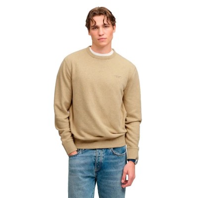 блуза,мъжки,пуловери,superdry,essential,stacked,logo,sweatshirt,beige,(pumice,stone,beige,marl)