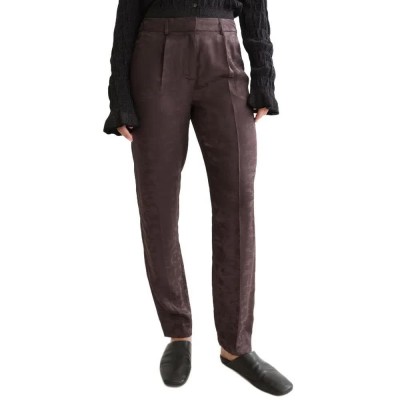панталони,мъжки,панталони,дамски,панталони,scotch,&,soda,isa,slim,fit,high,waist,pants,brown,(shale)