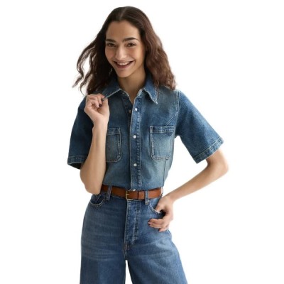 риза,с,къс,ръкав,дамски,ризи,мъжки,ризи,scotch,&,soda,u9a01526t,short,sleeve,shirt,blue,(verdant,fade)