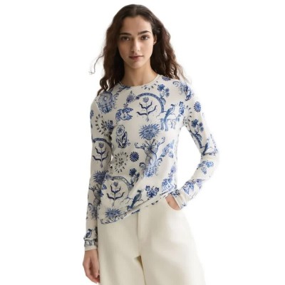 тениска,мъжки,тениски,дамски,тениски,scotch,&,soda,u9b01615t,long,sleeve,t,shirt,white,(delft,tiles,blue)