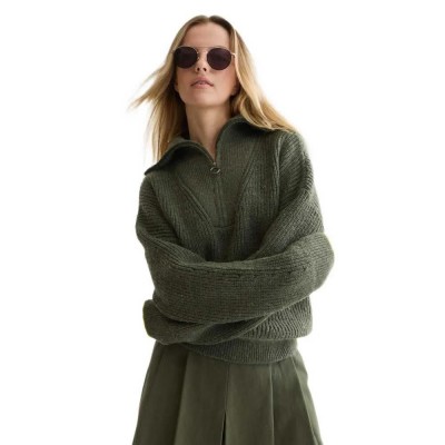 блуза,мъжки,пуловери,дамски,пуловери,scotch,&,soda,u9b01784t,half,zip,sweater,green,(thyme)