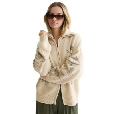 блуза,мъжки,пуловери,дамски,пуловери,scotch,&,soda,u9b01785t,full,zip,sweater,beige,(fog,melange)