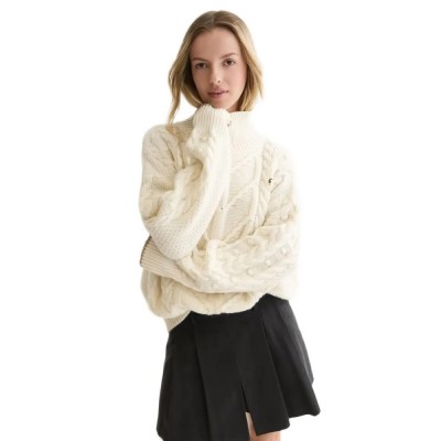блуза,мъжки,пуловери,дамски,пуловери,scotch,&,soda,u9b01787t,half,zip,sweater,beige,(eggnog)