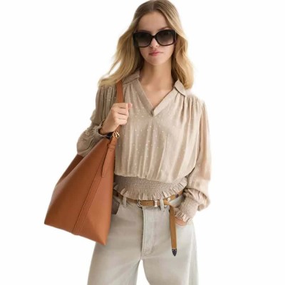 дамски,блузи,scotch,&,soda,u9b01807t,long,sleeve,blouse,beige,(aluminum)