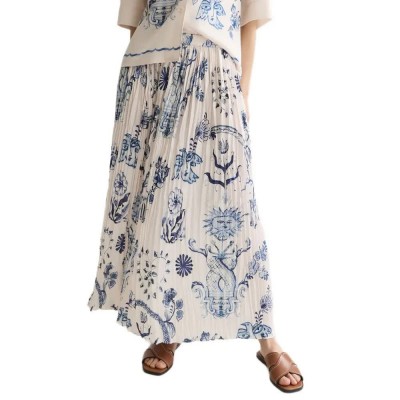 пола,дамски,поли,и,рокли,scotch,&,soda,ufs01511f,long,skirt,white,(delft,tiles,blue)