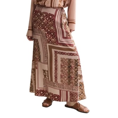 пола,дамски,поли,и,рокли,scotch,&,soda,ufs01512f,long,skirt,brown,(tiles,foulard,rosedust)